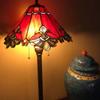 Bieye L10242 Baroque Tiffany Style Stained Glass Floor Lamp, 65-Inch, Red view 3