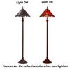 Bieye L10242 Baroque Tiffany Style Stained Glass Floor Lamp, 65-Inch, Red view 4