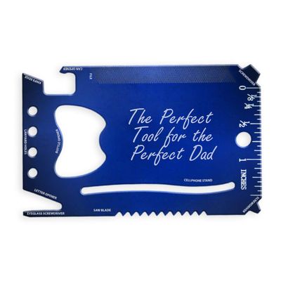 Perfect Tool For Perfect Dad Father's Day Gift - 3D Laser Engraved Wallet Multi Tool 12 Function (Blue)
