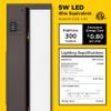 GETINLIGHT 12-Inch Swivel LED Under Cabinet Light, 3-CCT Selectable, Bronze view 2