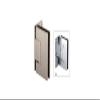 CRL MEL044BN Brushed Nickel Melbourne Wall Mount Offset Back Plate Hinge view 2