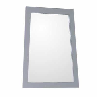 Bellaterra Home 9901-M-LG Ladder-Shape Framed Mirror-Manufactured Wood-Light Gray
