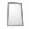Bellaterra Home 9901-M-LG Ladder-Shape Framed Mirror-Manufactured Wood-Light Gray view 1