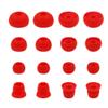 ALXCD Ear Tips for Powerbeats3 Wireless Earphone, SML 3 Sizes 6 Pair Earbud Tips & 2 Pair Double Flange Silicone Replacement Ear Tip Cushion, Fit for Beats Powerbeats 3 Wireless 3 [8 Pair](Red) view 1