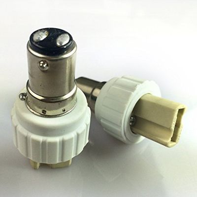 E-Simpo 6pcs BA15D to G9 Light Socket Adapter BA15D Lamp Base Adapter CE ROHS (BA15D to G9 Adapter)