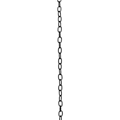 RCH Hardware CH-S56-11S-BLK Steel Chandelier Chain 9 Gauge, Black (1 Foot)
