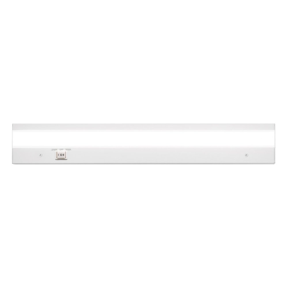 WAC Lighting BA-ACLED18-27/30WT Duo ACLED Dual Color Option Bar in White Finish; 2700K and 3000K, 18 Inches