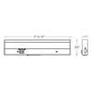 WAC Lighting BA-ACLED8-27/30WT Duo ACLED Dual Color Option Bar in White Finish; 2700K and 3000K, 8 Inches view 2