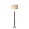 Brightech Carter LED Floor Lamp, Drum Shade with Walnut Wood Finish, Great Living Room Dcor, Mid-Century Light for Living Rooms & Offices, Mid Century Modern Lamp for Bedroom view 4