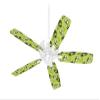 Coconuts Palm Trees and Bananas Sage Green - Ceiling Fan Skin Kit fits most 42 inch fans (FAN and BLADES SOLD SEPARATELY) view 1