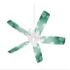 Bokeh Hex Seafoam Green - Ceiling Fan Skin Kit fits most 42 inch fans (FAN and BLADES SOLD SEPARATELY) view 1
