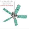 Anchors Away 02 Seafoam Green - Ceiling Fan Skin Kit fits most 42 inch fans (FAN and BLADES SOLD SEPARATELY) view 2