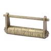 uxcell Metal Home Cabinet Box Case Retro Style Chinese Lock Bronze Tone view 1