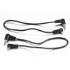 (2 PCS) 3.5mm to Male Flash PC Sync Cable,12-Inch/30CM 3.5mm Plug to Male Flash Sync Cord for Camera Photography Connector view 3
