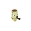 Aspen Creative 21301 3-Way Lamp Socket with Turn Knob Switch in Polished Brass 3 view 1