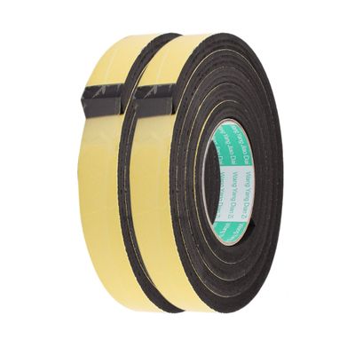 uxcell 2 Pcs 25mm Width 10mm Thickness EVA Single Side Sponge Foam Tape 2 M Length for Door Window