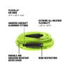 Flexzilla Air Hose, 3/8 in. x 25 ft., 1/4 in. MNPT Fittings, Heavy Duty, Lightweight, Hybrid, ZillaGreen - HFZ3825YW2 view 3