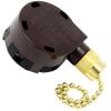 ZE-268S5 ZH 4 Speed 5 Wire Pull Chain Ceiling Fan Switch Replacement Repair Kit 4 Way 5 Position Rotary Motor Controller 6A 125VAC 3A 250VAC for Fans and Appliances - Brass Finish view 1