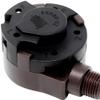 ZE-268S5 ZH 4 Speed 5 Wire Pull Chain Ceiling Fan Switch Replacement Repair Kit 4 Way 5 Position Rotary Motor Controller 6A 125VAC 3A 250VAC for Fans and Appliances - Brass Finish view 2