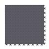 FlooringInc's 4.5mm Flex Nitro Hidden Interlocking Garage Floor Tiles, Flexible PVC Garage Tiles Flooring for a Stronger & Safer Garage, Workshop or Shed, Coin, Dark Gray, 8 Tiles (20.5"x20.5") view 1