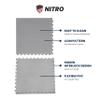 FlooringInc's 4.5mm Flex Nitro Hidden Interlocking Garage Floor Tiles, Flexible PVC Garage Tiles Flooring for a Stronger & Safer Garage, Workshop or Shed, Coin, Dark Gray, 8 Tiles (20.5"x20.5") view 3