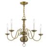 Livex Lighting 5005-01 Williamsburgh Chandelier view 3
