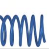 Spiral Binding Coils 8mm x 915mm (5/16 x 36-inch) 4:1 Blue 100/pk view 1