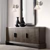 PERMO Single Sconce with Funnel Flared Glass Clear Glass Shade 1-Light Wall Sconce Wall Lamp (Brushed) view 3