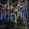 BlueFire Meteor Shower Lights, 540 LED 10-Tube 19.7" Waterproof Falling Rain Christmas Lights, Outdoor Icicle String Lights for Tree, Yard, Patio, Roof, Porch, Holiday Party Decoration (Blue) view 1