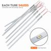 BlueFire Meteor Shower Lights, 540 LED 10-Tube 19.7" Waterproof Falling Rain Christmas Lights, Outdoor Icicle String Lights for Tree, Yard, Patio, Roof, Porch, Holiday Party Decoration (Blue) view 3