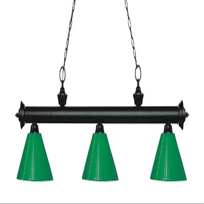 Z-Lite 200-3MB-PGR 3 Billiard Light, Matte Black