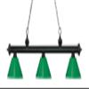 Z-Lite 200-3MB-PGR 3 Billiard Light, Matte Black view 1