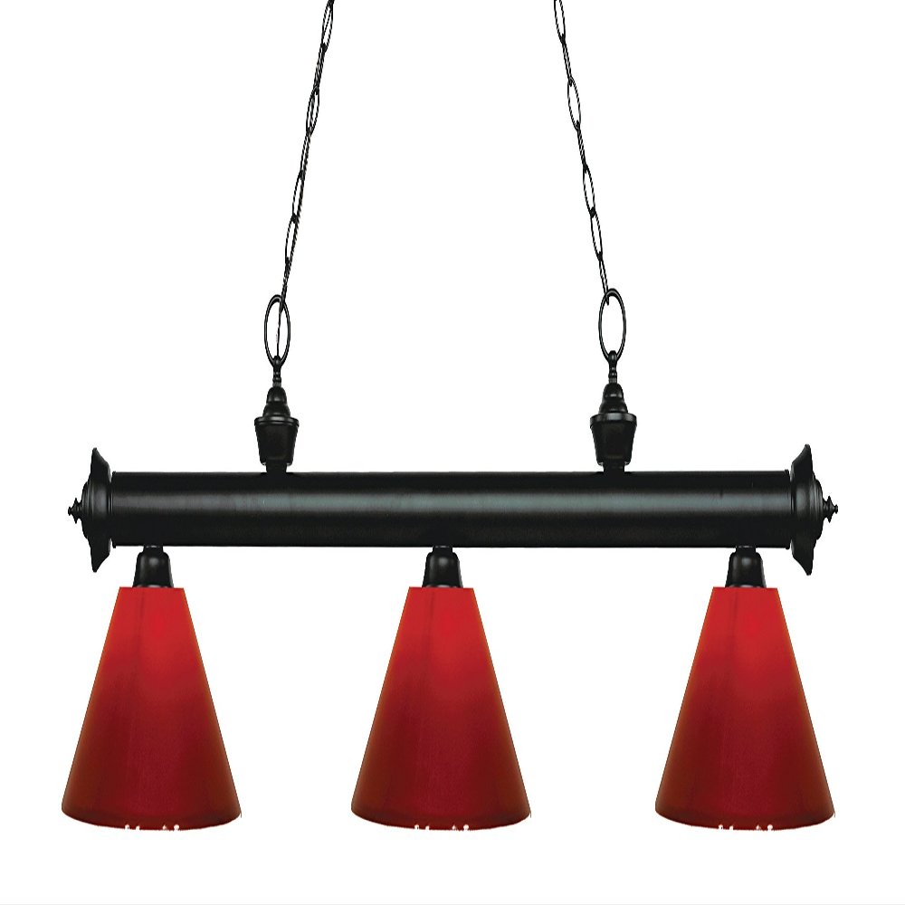 Z-Lite 200-3MB-PRD 3 Billiard Light, Matte Black