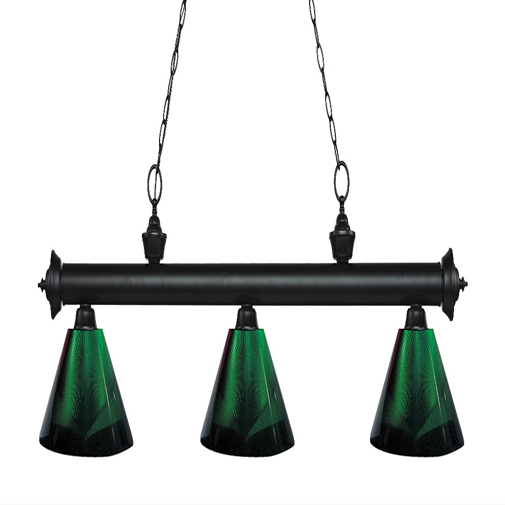 Z-Lite 200-3MB-ARG 3 Billiard Light, Matte Black