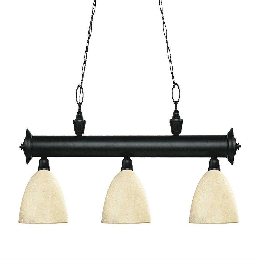 Z-Lite 200-3MB-DGM14 3 Billiard Light, Matte Black