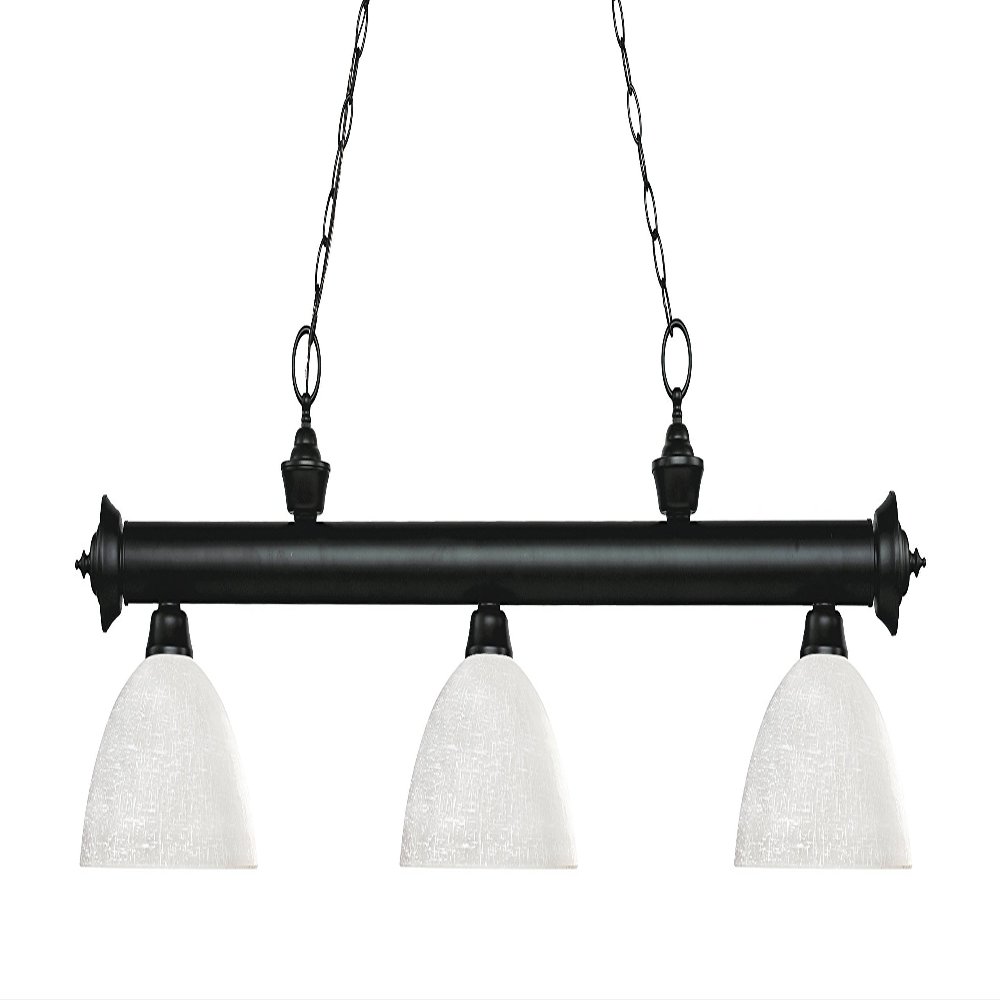 Z-Lite 200-3MB-DWL14 3 Billiard Light, Matte Black