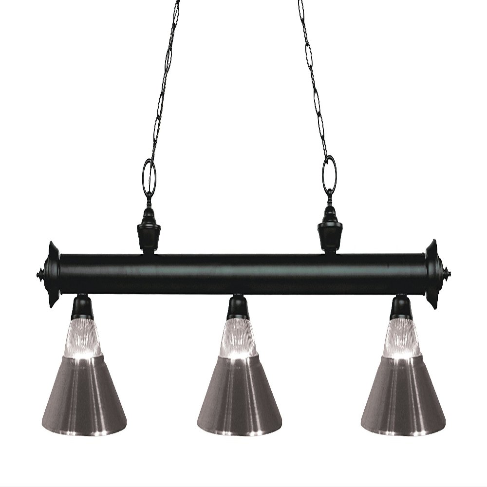 Z-Lite 200-3MB-RBN 3 Billiard Light, Matte Black