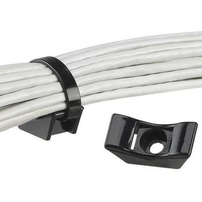 Panduit TMEH-S10-C0 Black Cable TIE Mount #10 Screw MOUNTW/R (Package of 100)