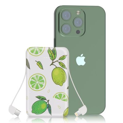 Sethruki Cute Ultra Slim Portable Charger 5000mAh Power Bank,Lemon