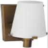 DESIGNERS FOUNTAIN Hyde Park Wall Sconce Light, 8.75 Inch Lighting Fixture for Bedroom, Bathroom and Entryway, Vintage Gold, 87901-VTG view 1