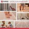 Warming Systems - 15 Sqft Electric Radiant Floor Heating Mat Kit 120V Heated Tile Floor System with UWG5 Programmable Thermostat, Sensor, Installation Monitor & 25 Year Warranty, Made in the USA view 2