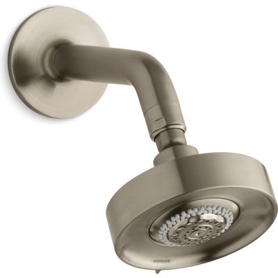 Kohler K-966-BV Purist/Taboret Multifunction Showerhead with Standard Ball Joint, Vibrant Brushed Bronze