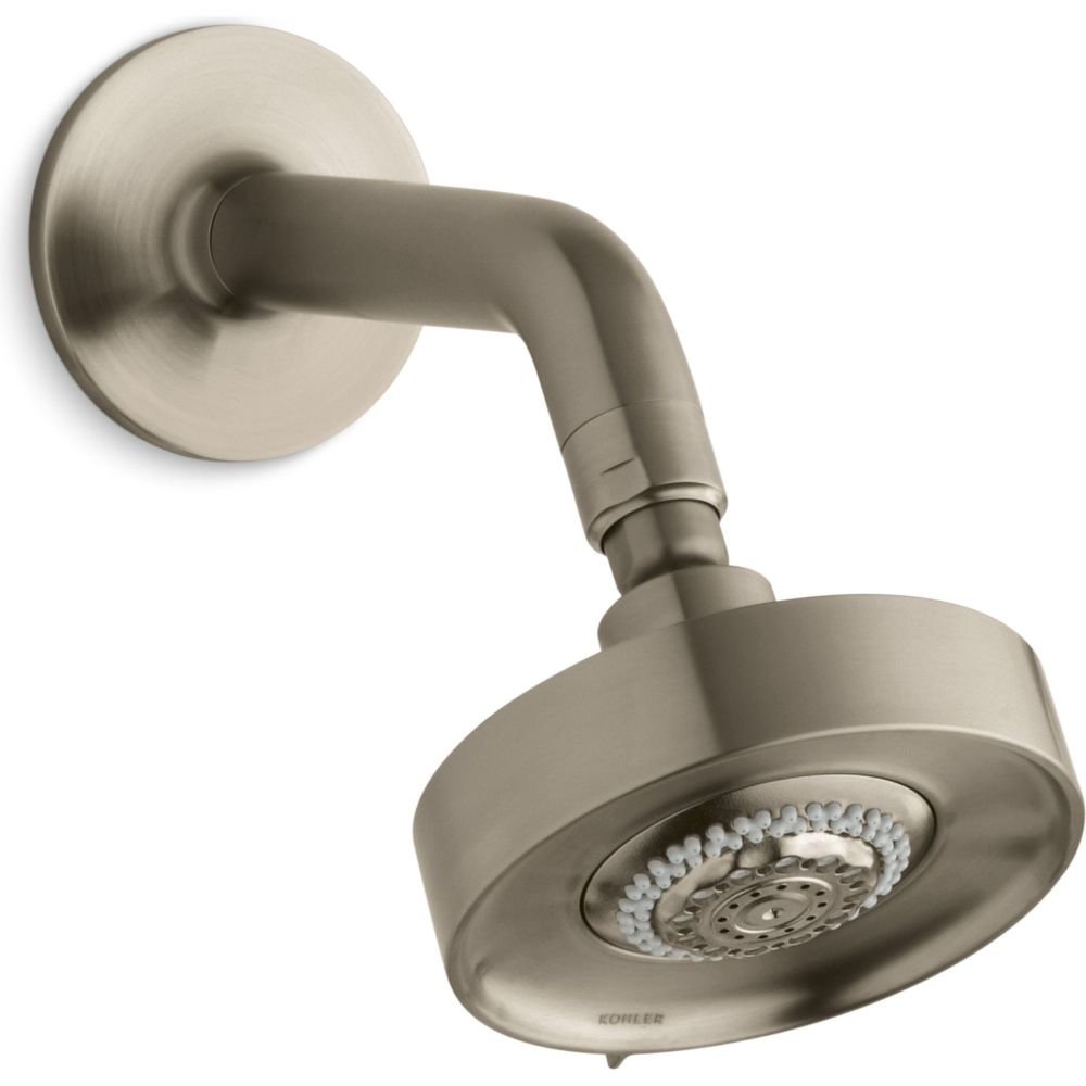 Kohler K-966-BV Purist/Taboret Multifunction Showerhead with Standard Ball Joint, Vibrant Brushed Bronze