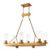 Livex Lighting 41066-26 Linear Chandelier, 34" x 15" x 30", Aged Gold view 4
