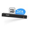 OREI 1x16 HDMI Splitter, (1 Input to 16 Output) 16 Ports Professional HDMI Powered for Full HD 1080P & 3D Support view 2