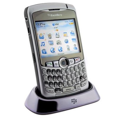BlackBerry Charging Pod for BlackBerry Curve 8300, 8310, 8320, 8330 (Silver) [Bulk Packaging]
