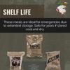 MRE Ready to Eat Meals - Emergency Food Kits, Pack Of 6 w/Entrees, Dessert, Flameless Heater & Accessories  Emergency Meals For Camping Hiking & Other Outdoor Activities view 4