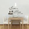 Love The Wine Youre With Removable Wall Quotes Grass and Grape Wall Stickers Decal For Restaurant Dining Room KitchenSmall,Black view 1