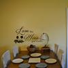 Love The Wine Youre With Removable Wall Quotes Grass and Grape Wall Stickers Decal For Restaurant Dining Room KitchenSmall,Black view 2