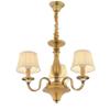 Aiwen Wrought Iron Chandelier Polished Brass 3 Lights Crystal Beads Decorate Ceiling Lighting H19.2" x W18" view 1